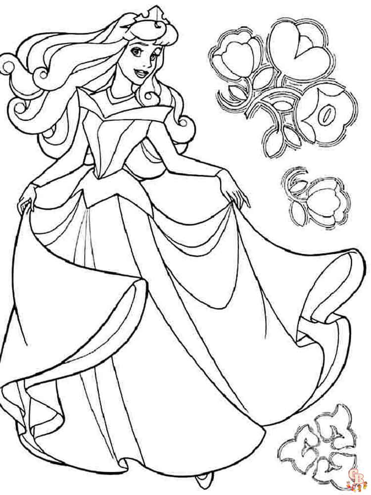 Aurora Coloring Pages 12