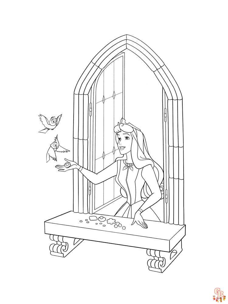 Aurora Coloring Pages 19