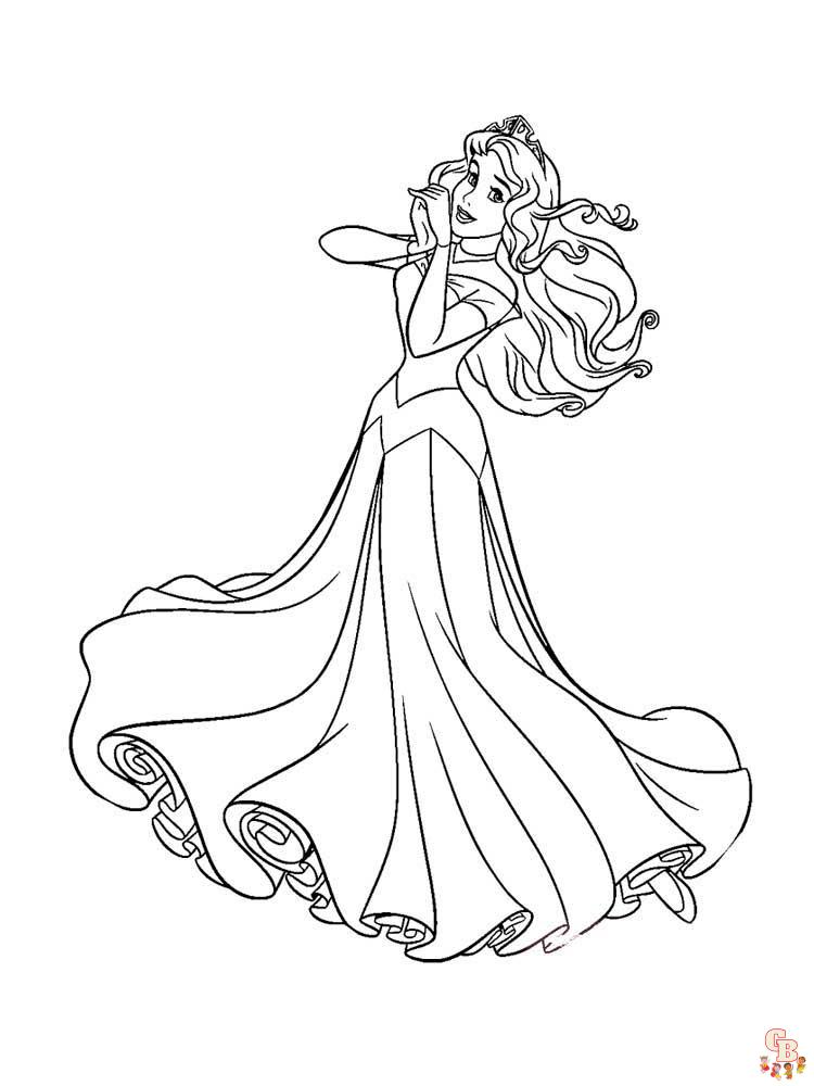 Aurora Coloring Pages 22