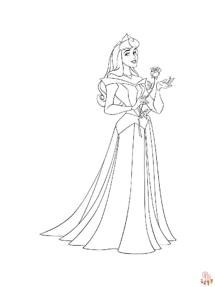 Aurora Coloring Pages 28