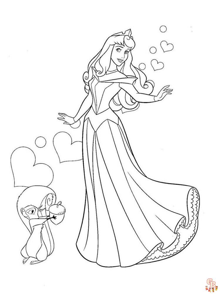 Aurora Coloring Pages 33