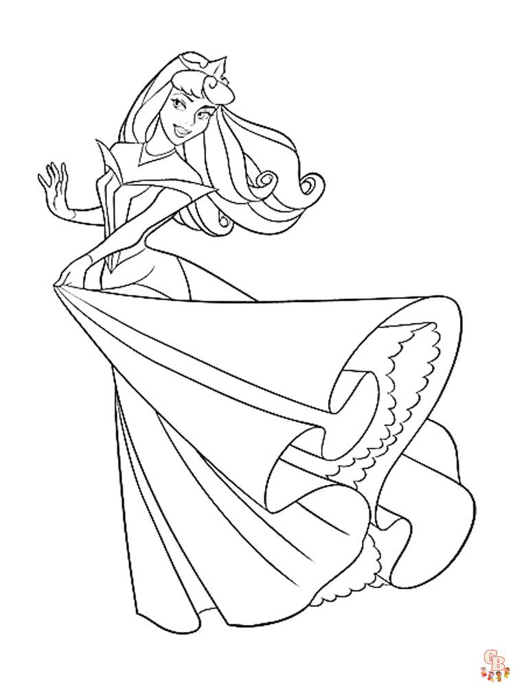 Aurora Coloring Pages 35