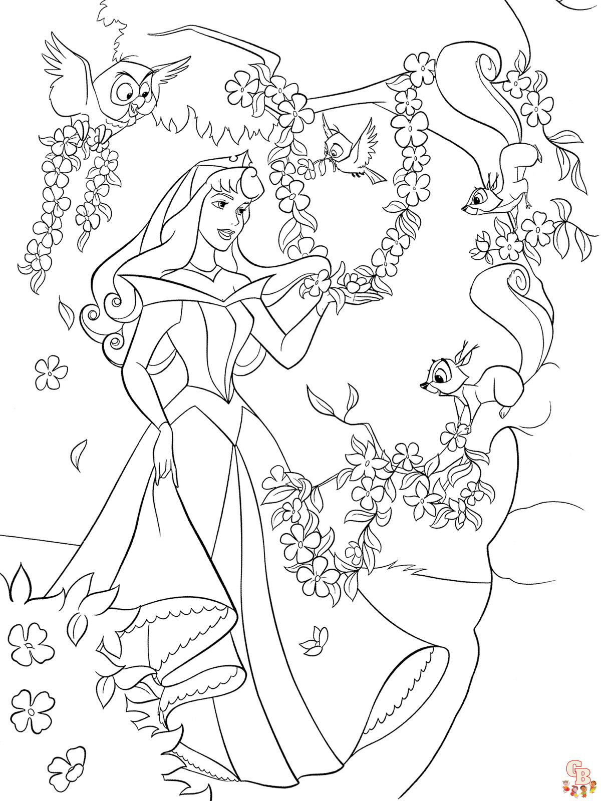 Aurora Coloring Pages 36