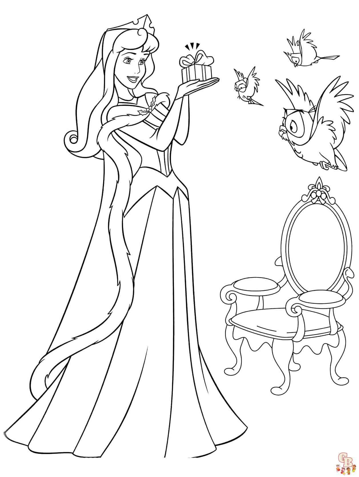 Aurora Coloring Pages 37