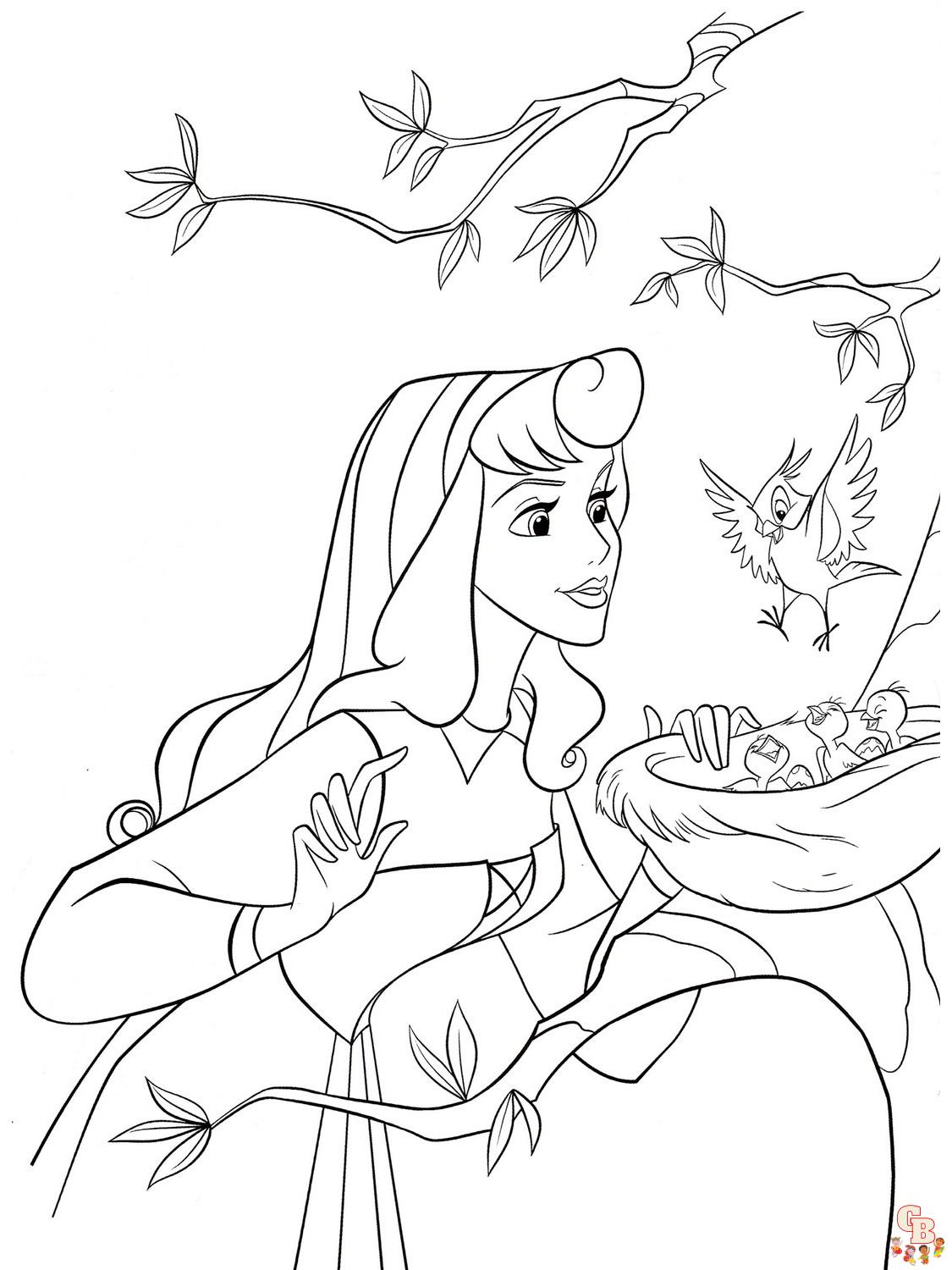 Aurora Coloring Pages 38