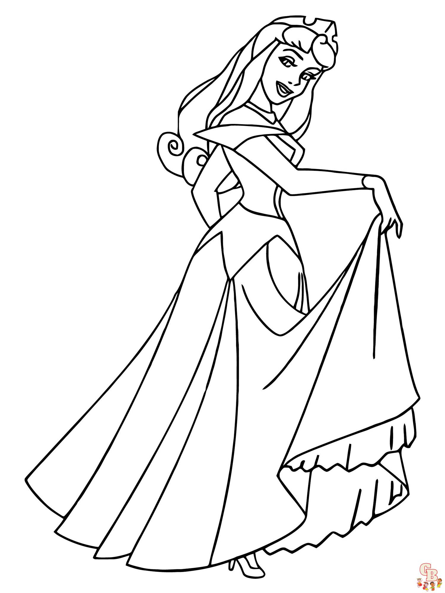 Aurora Coloring Pages 44
