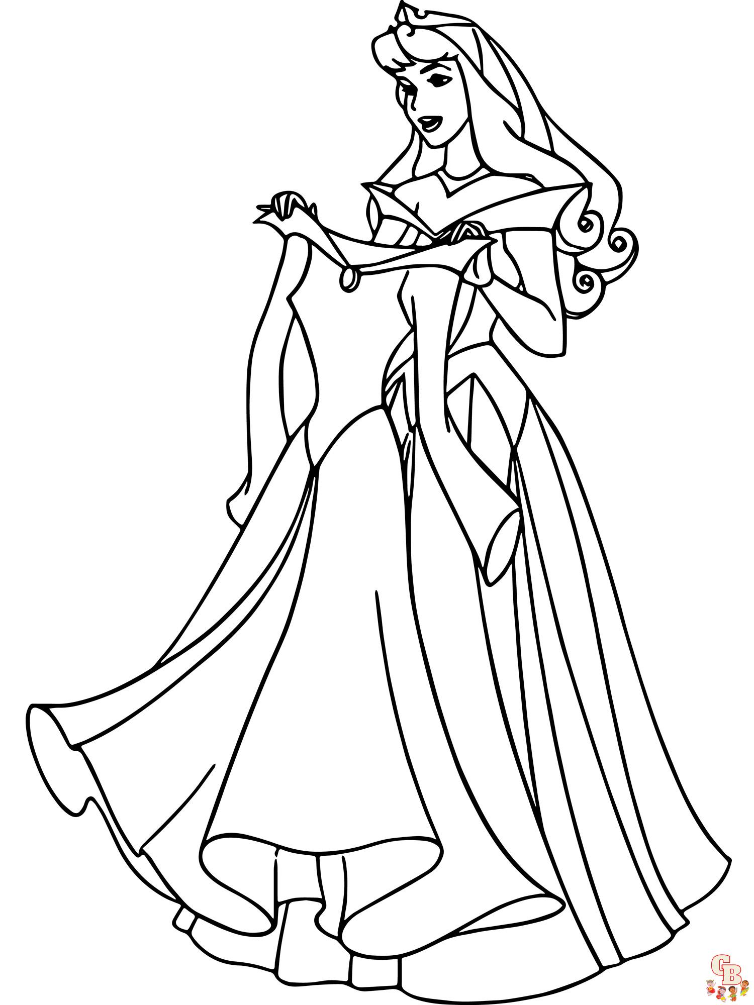 Aurora Coloring Pages 45