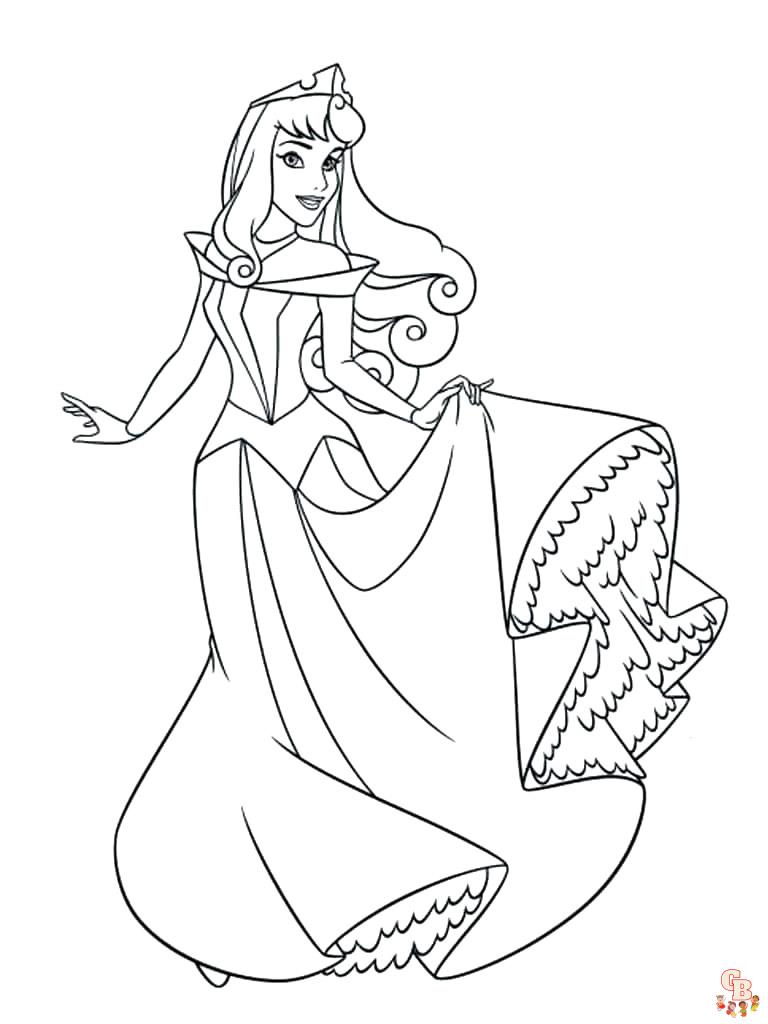Aurora Coloring Pages 54