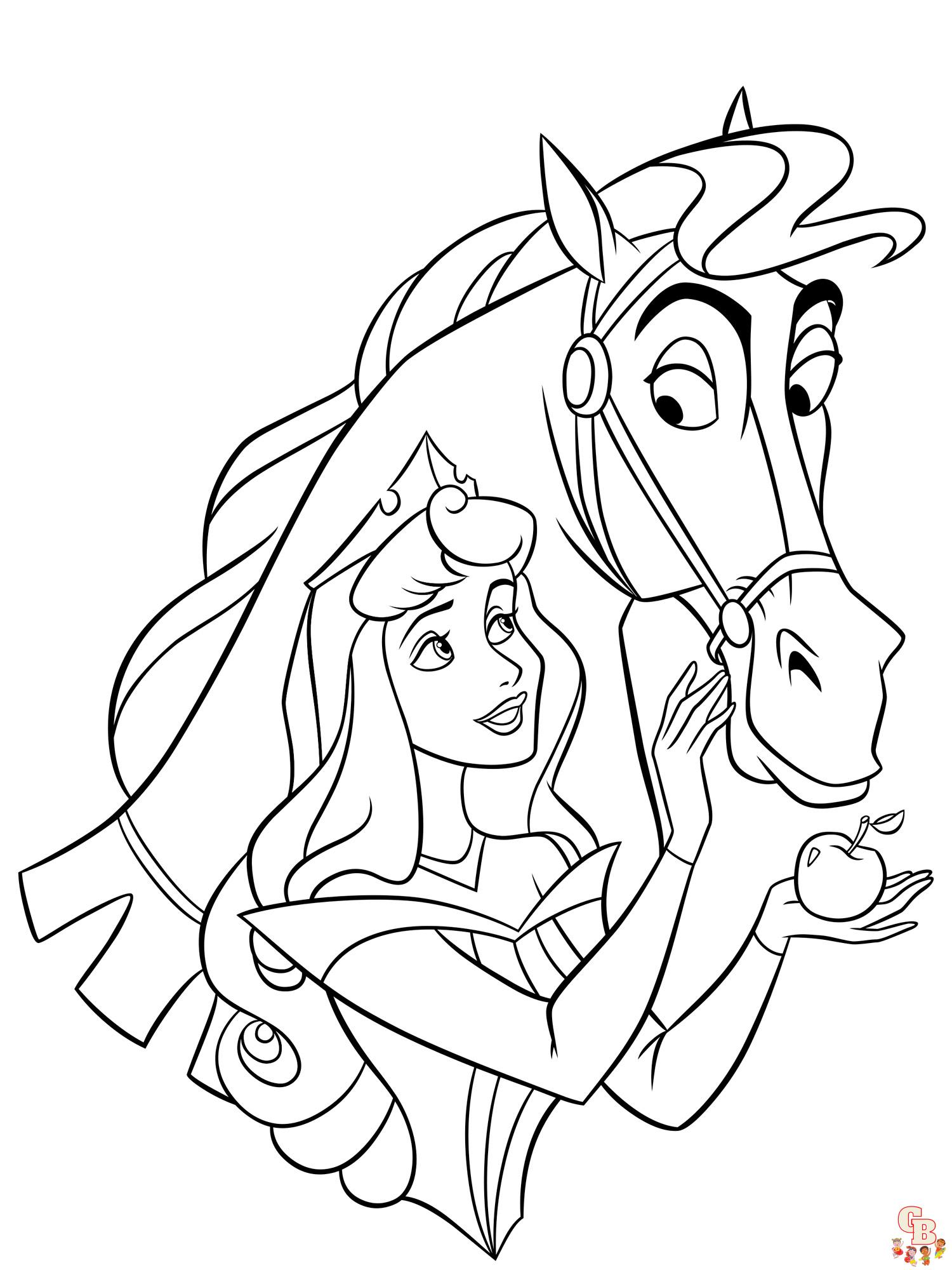 Aurora Coloring Pages 55
