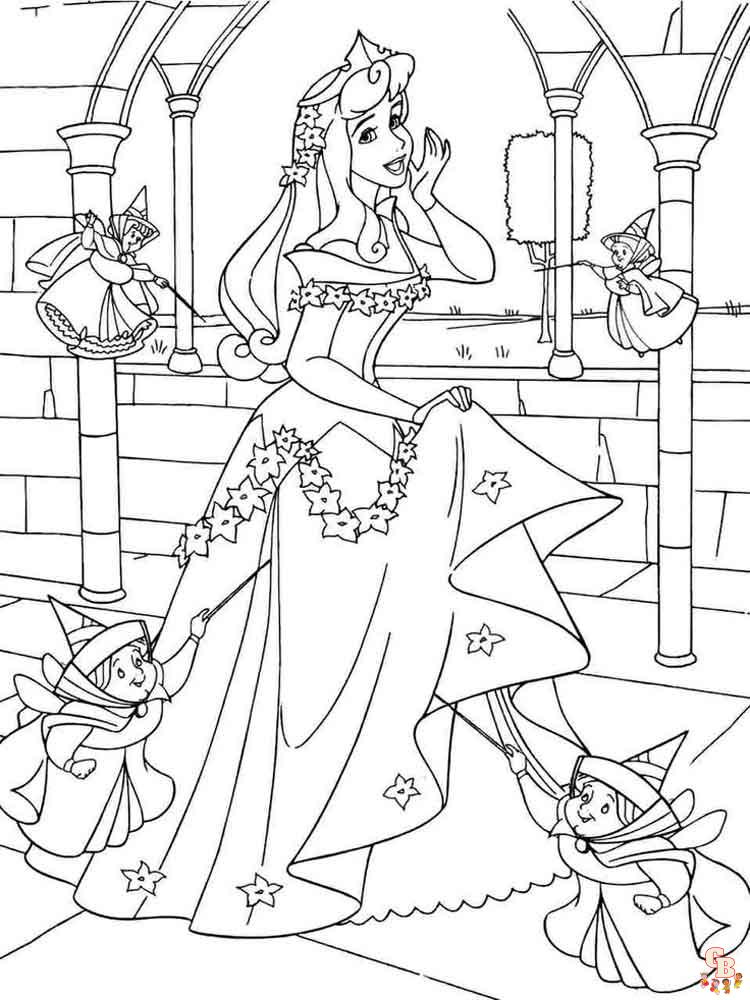 Aurora Coloring Pages 7