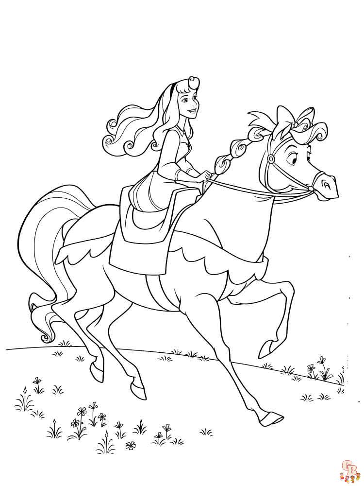 Aurora Coloring Pages 9