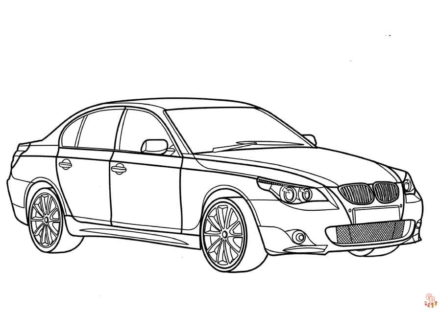 coloring pages of bmw cars