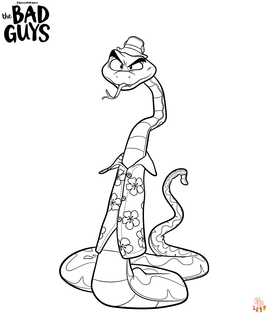 Bad Guy Coloring Pages