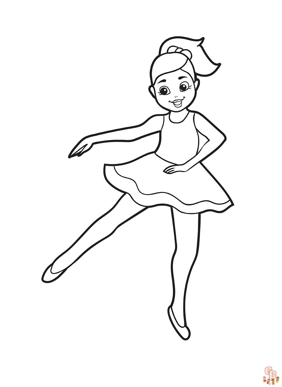 Desenhos de lindas bailarinas para colorir para crianças | Imprimível e  gratuito