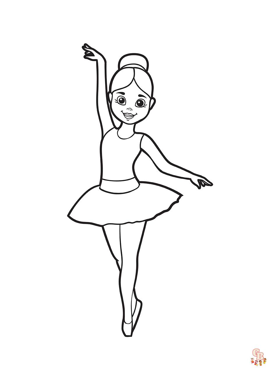 Раскраски для девочек 5 лет балерина