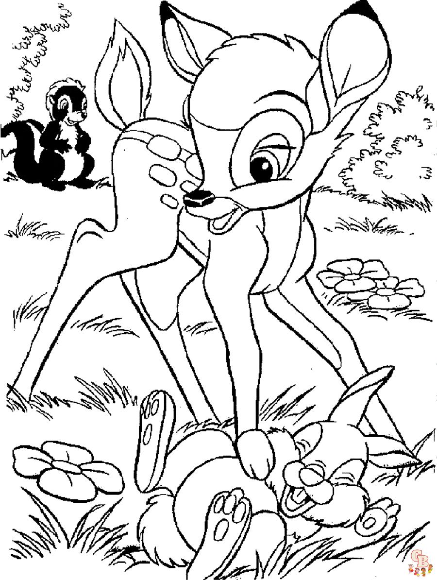Bambi Coloring Pages 1