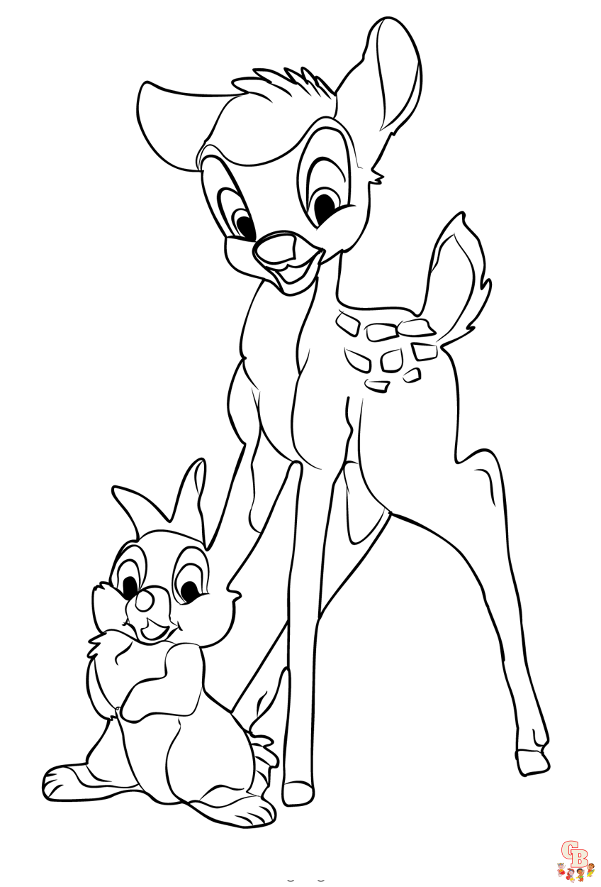 Bambi Coloring Pages 1