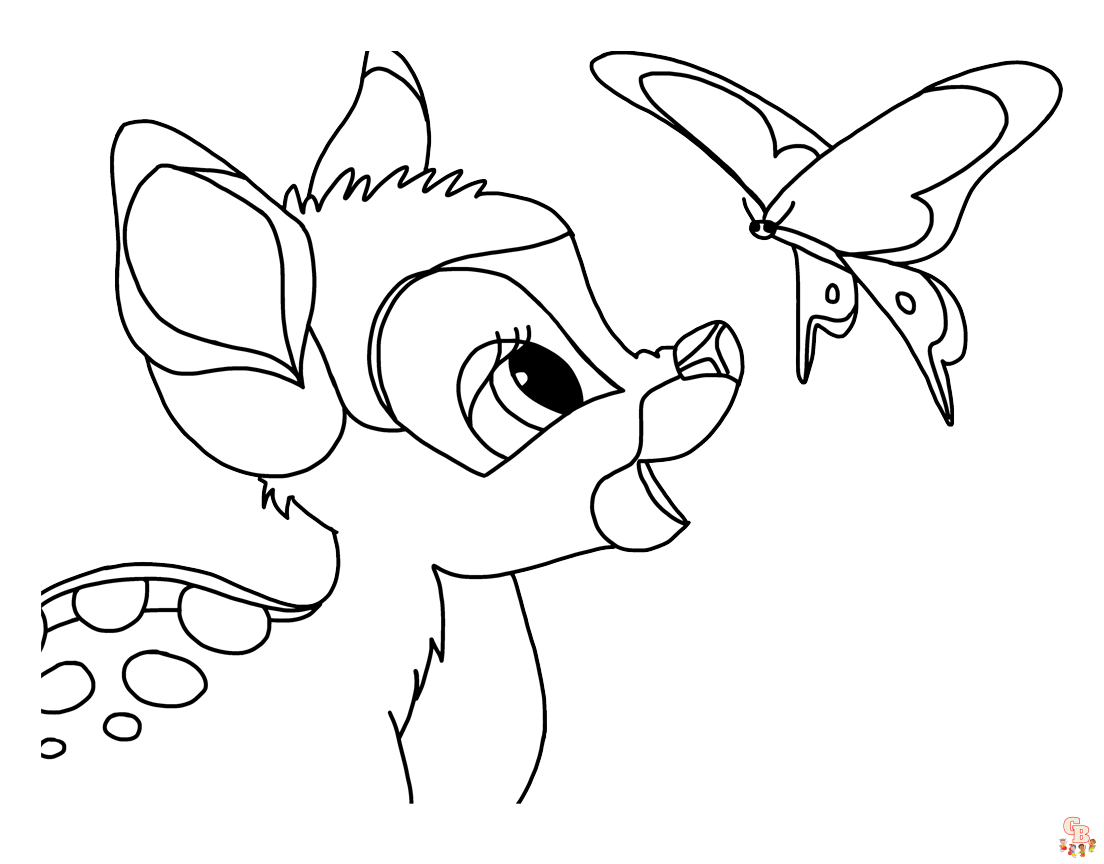 Bambi Coloring Pages 2