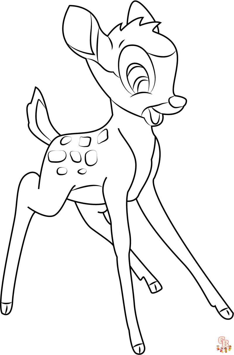 Bambi Coloring Pages 4
