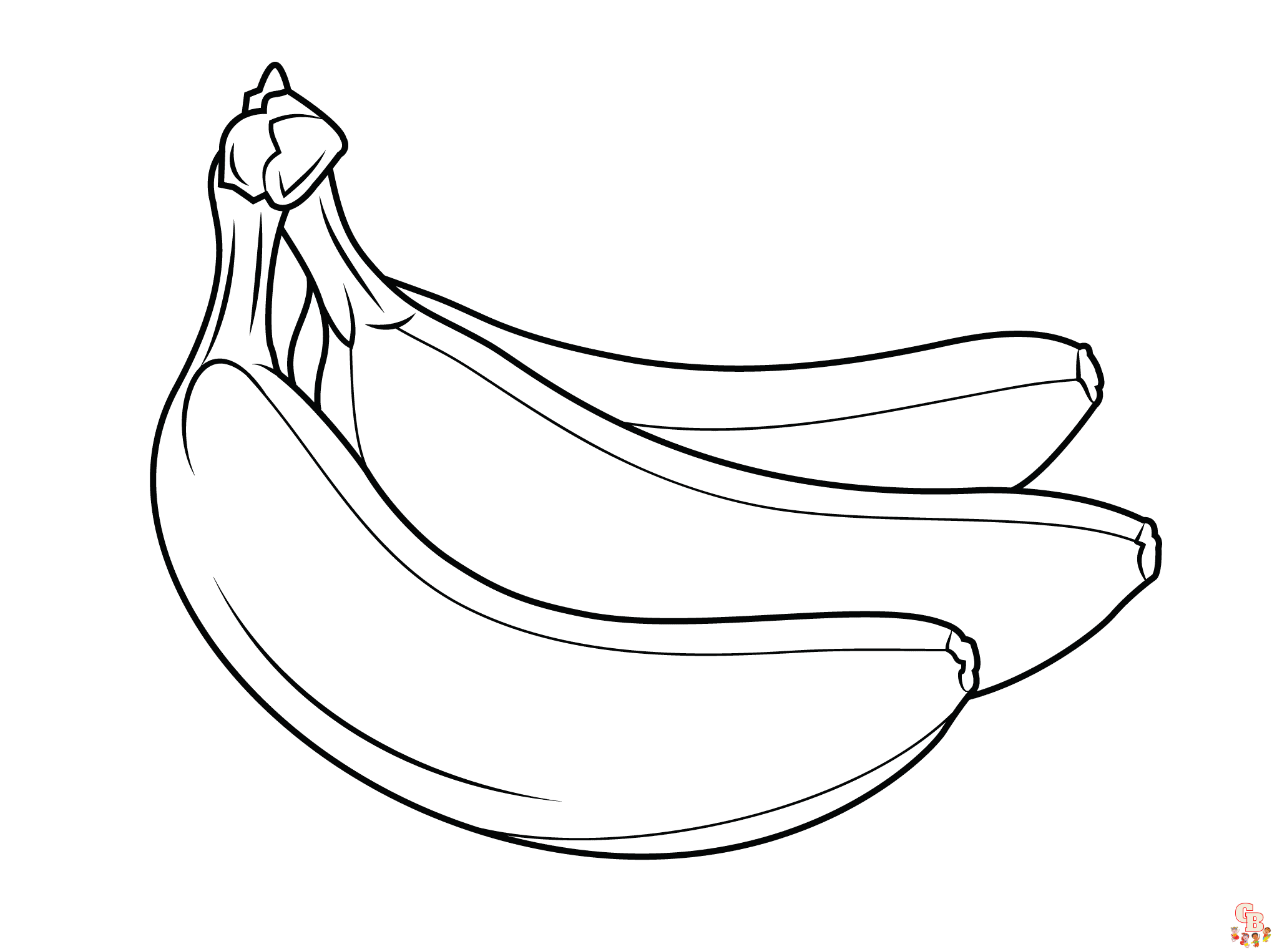 Розмальовки банан - безкоштовні аркуші для дітей для друку