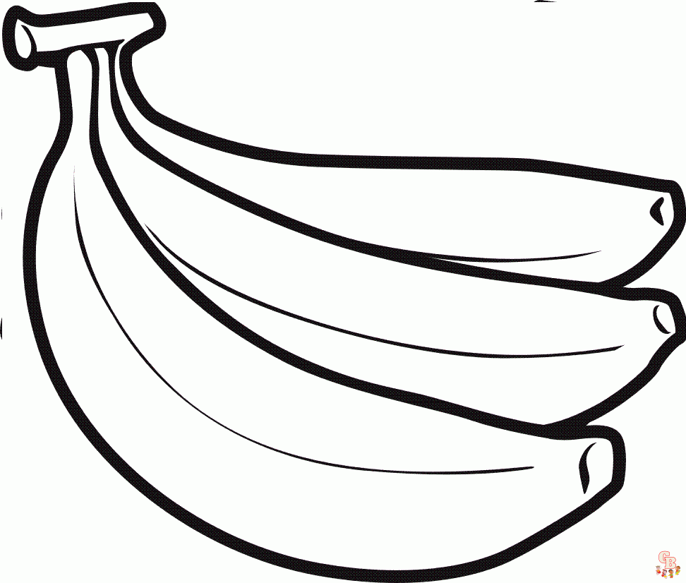 Розмальовки банан безкоштовні аркуші для дітей для друку