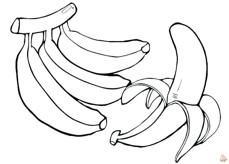 Banana Coloring Pages 2