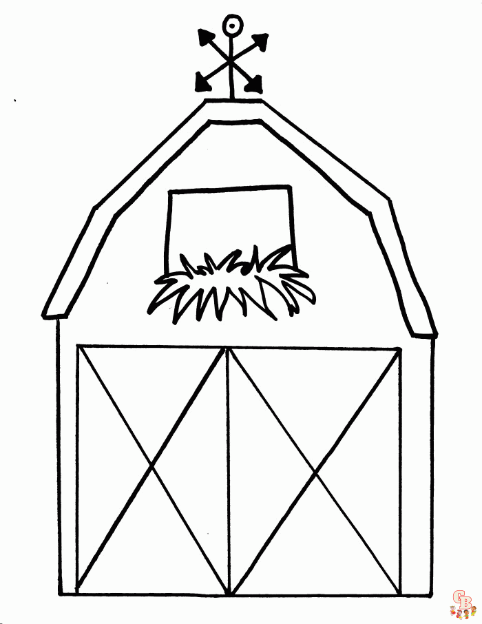 Barn Coloring Pages