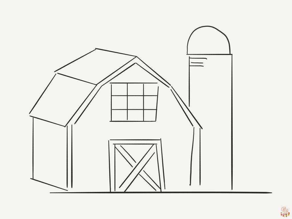 Barn Coloring Pages 2