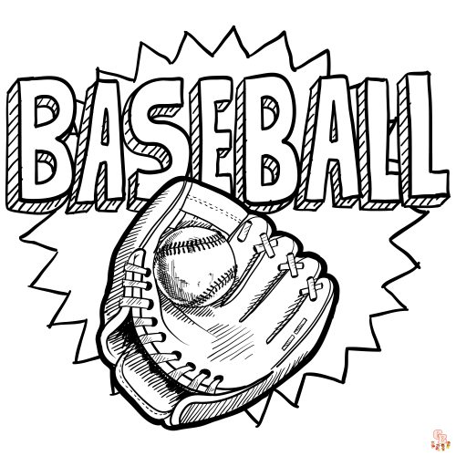 Baseball Coloring Pages 1