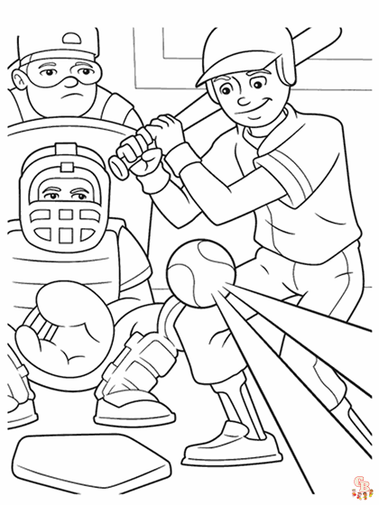 Baseball Coloring Pages 3