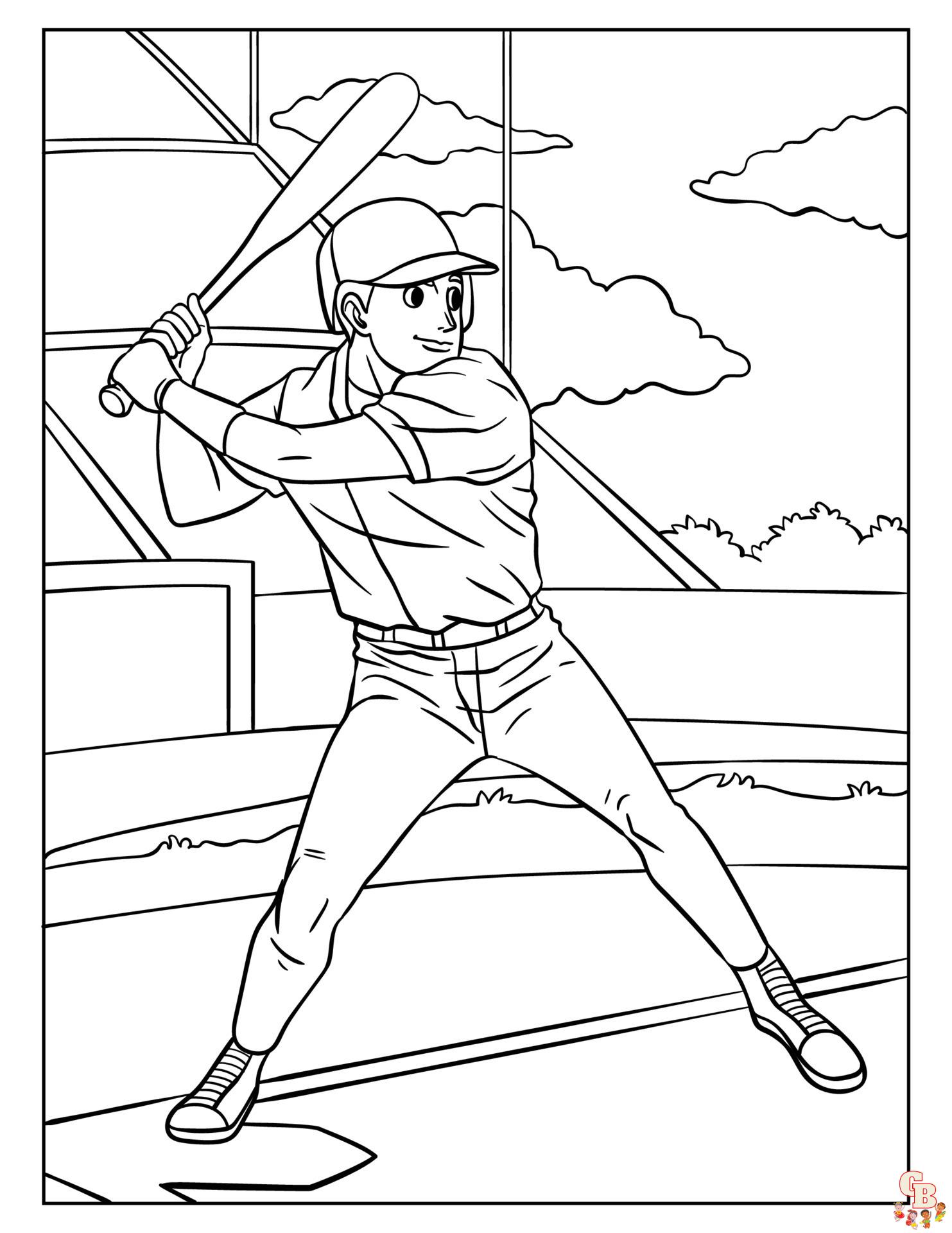 Baseball Coloring Pages 5