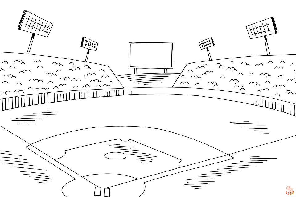 Baseball Coloring Pages 7