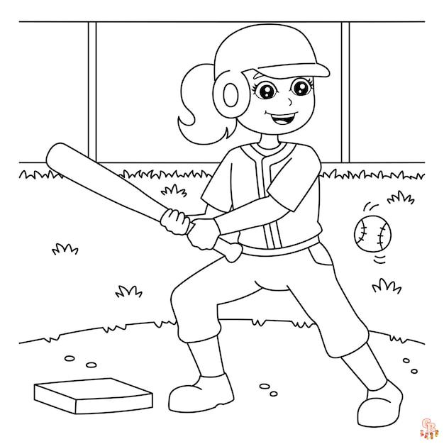 Baseball Coloring Pages 9