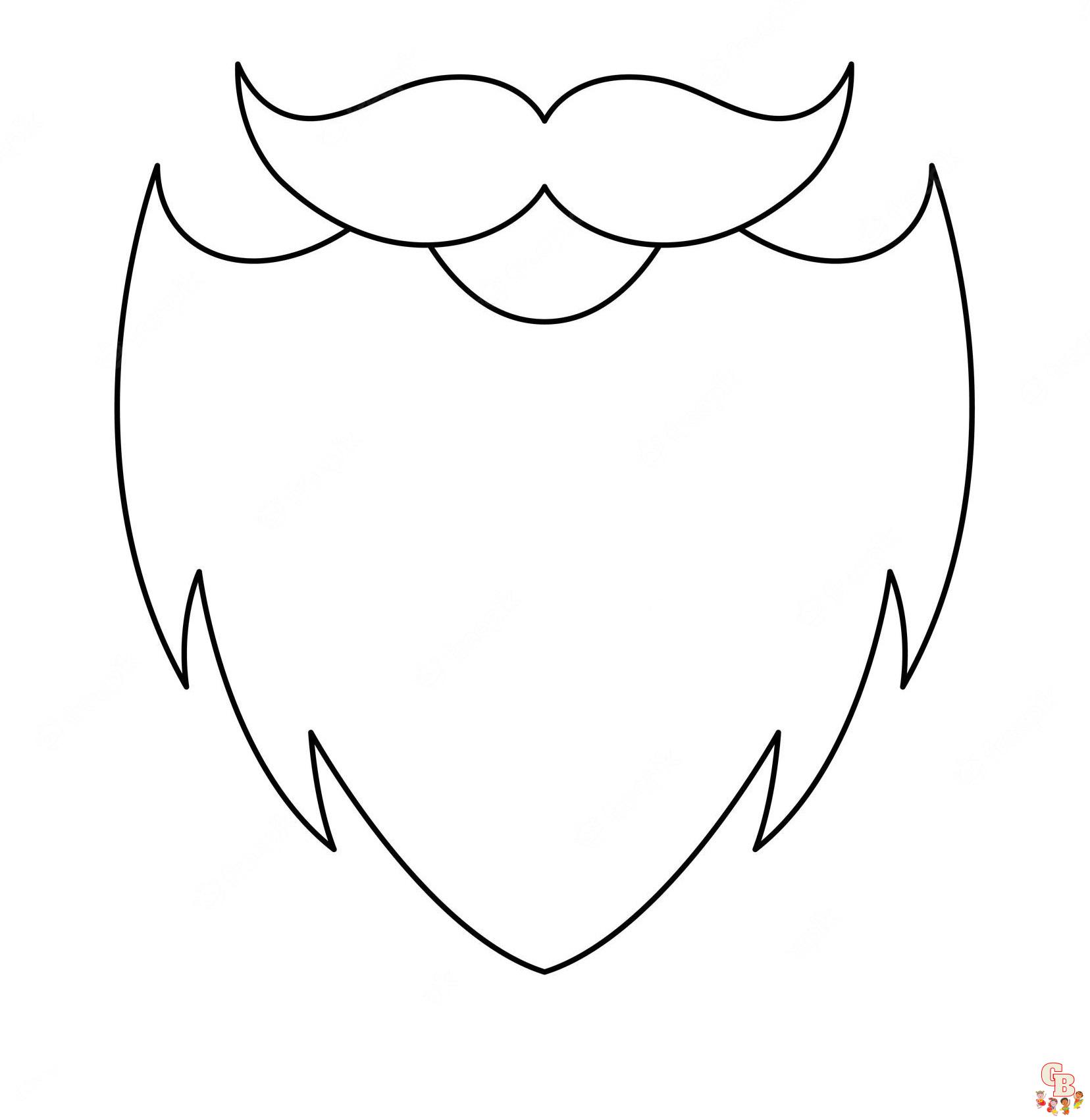 Beard coloring pages 2