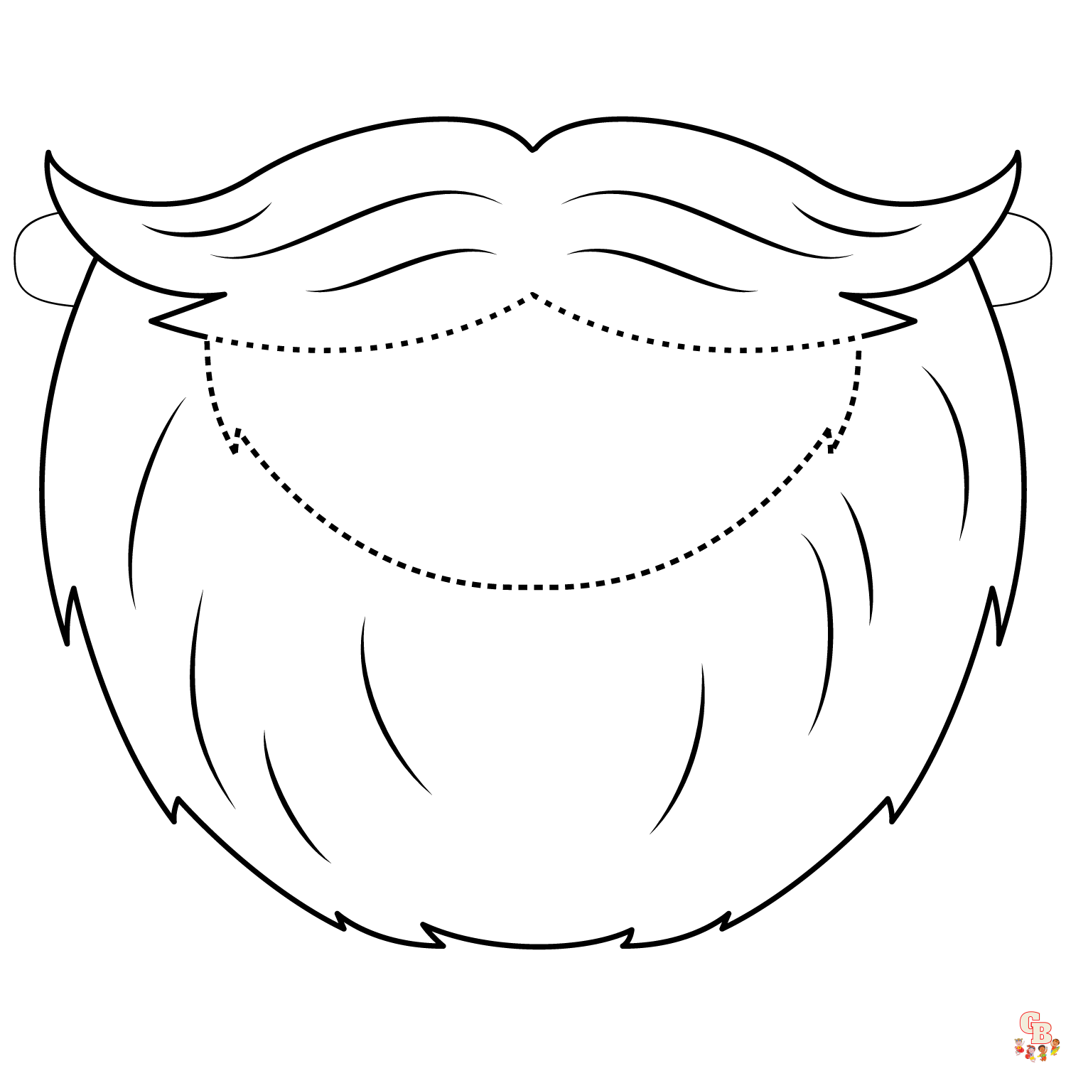 Beard coloring pages 2
