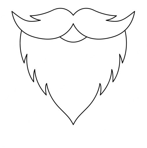 Beard Coloring Pages for Kids and Adults