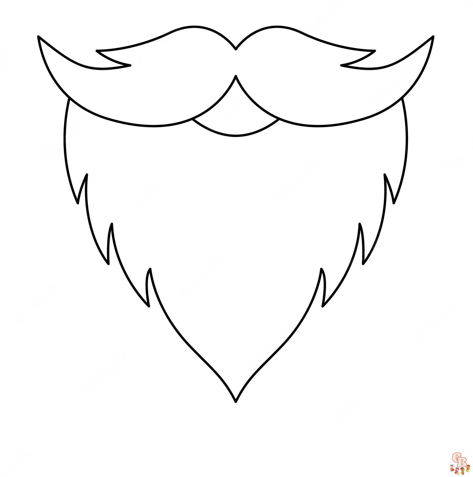 Beard coloring pages 3