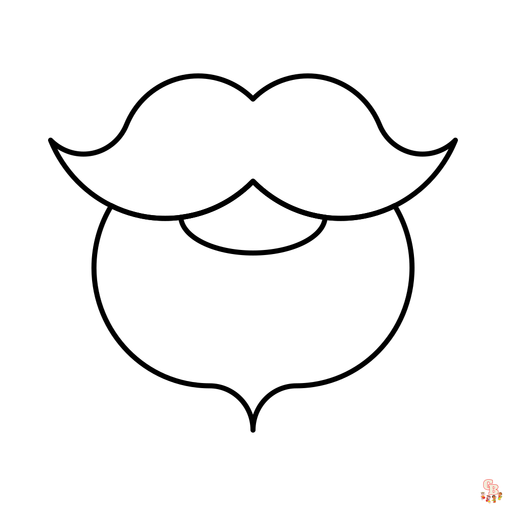 Beard coloring pages 3