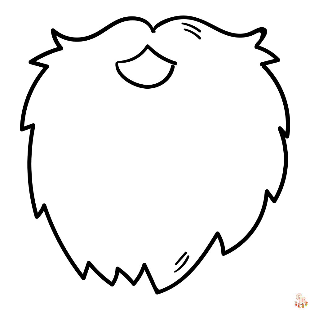 Beard coloring pages 5