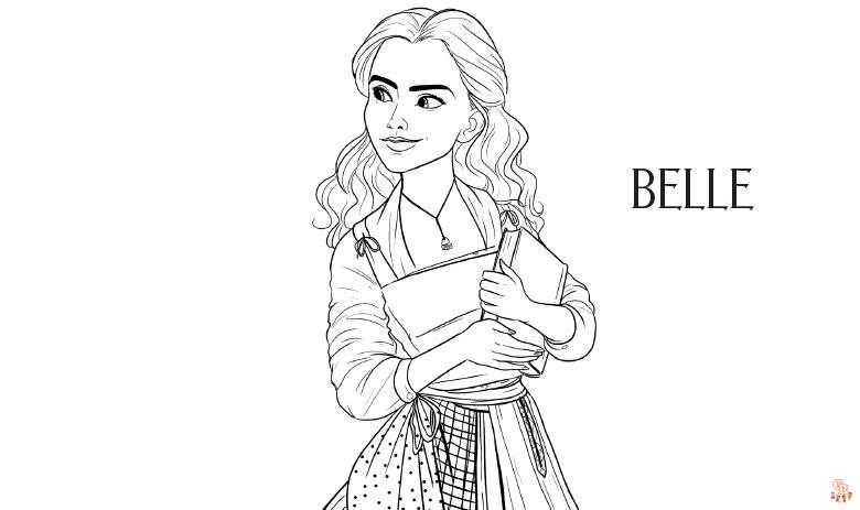 Beauty and the Beast Coloring Pages 2