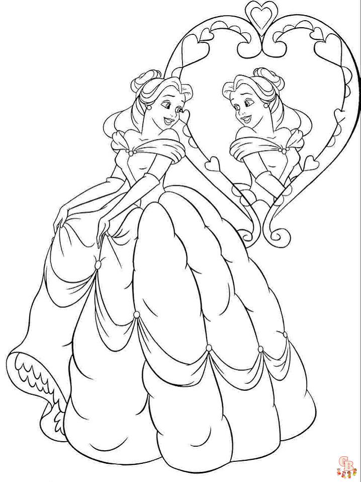 Beauty and the Beast Coloring Pages 3