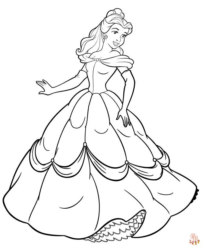 Belle coloring pages 10