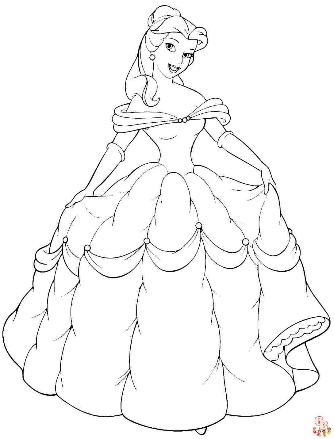 Belle coloring pages 4
