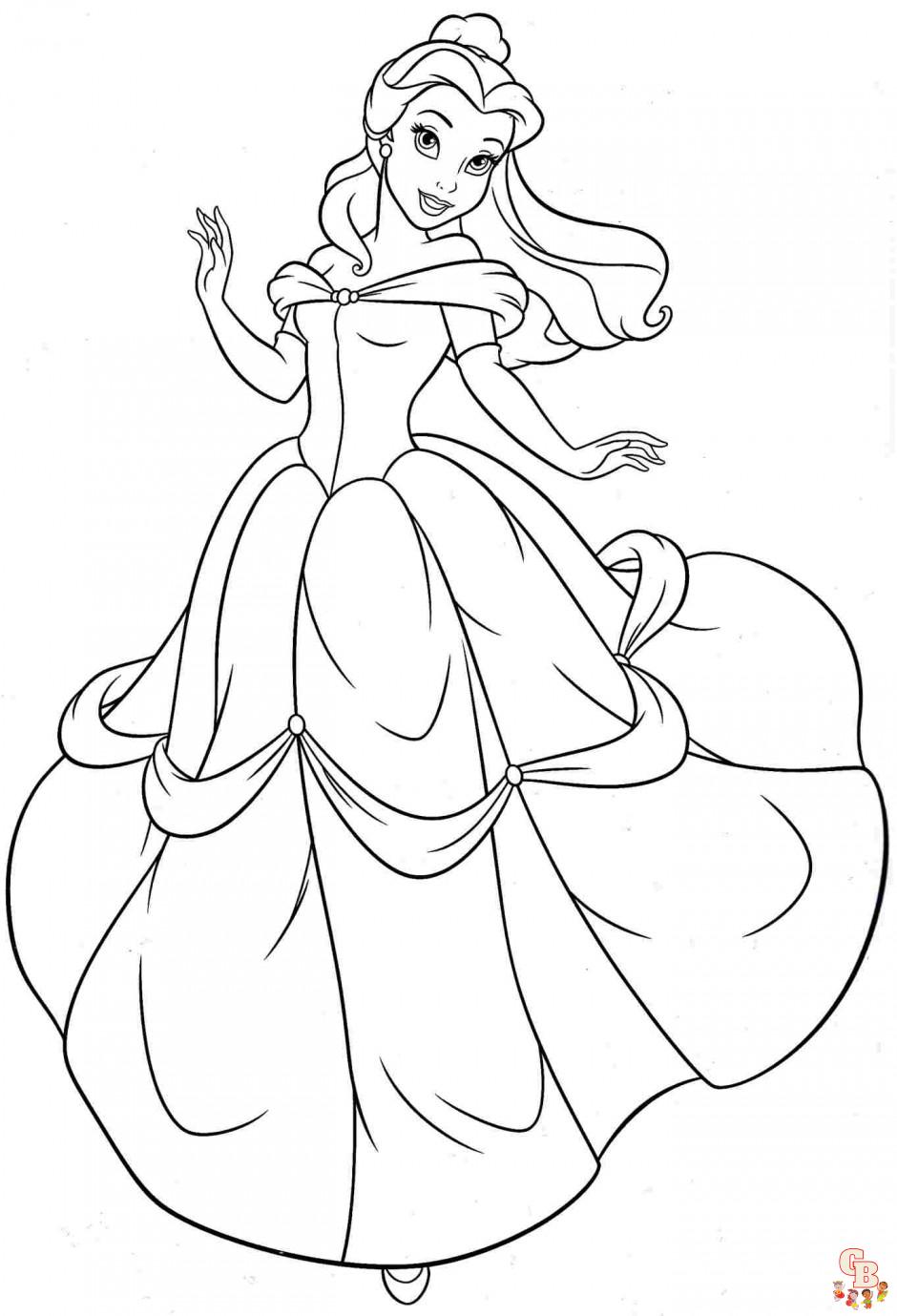 Belle coloring pages 6
