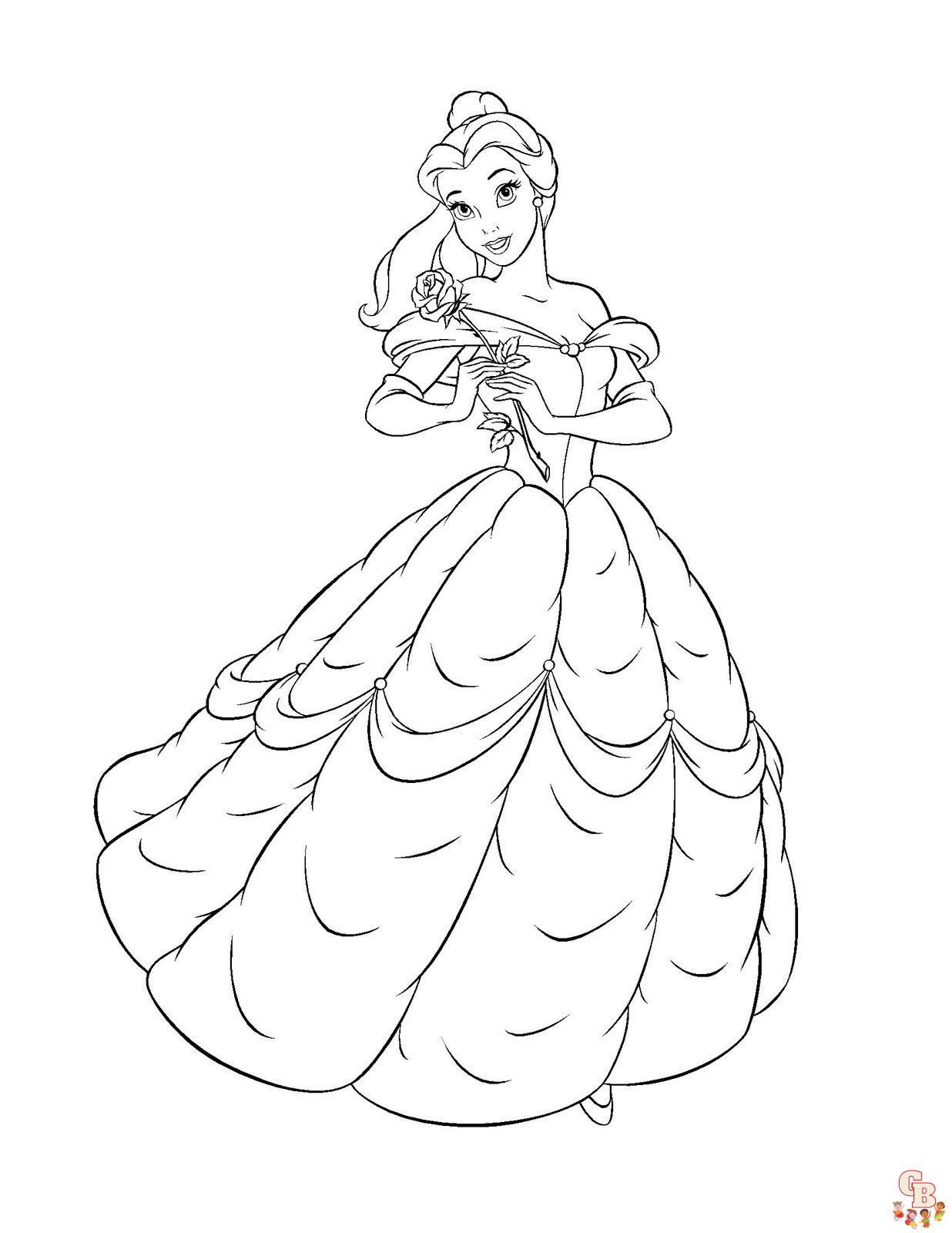 Belle coloring pages 7