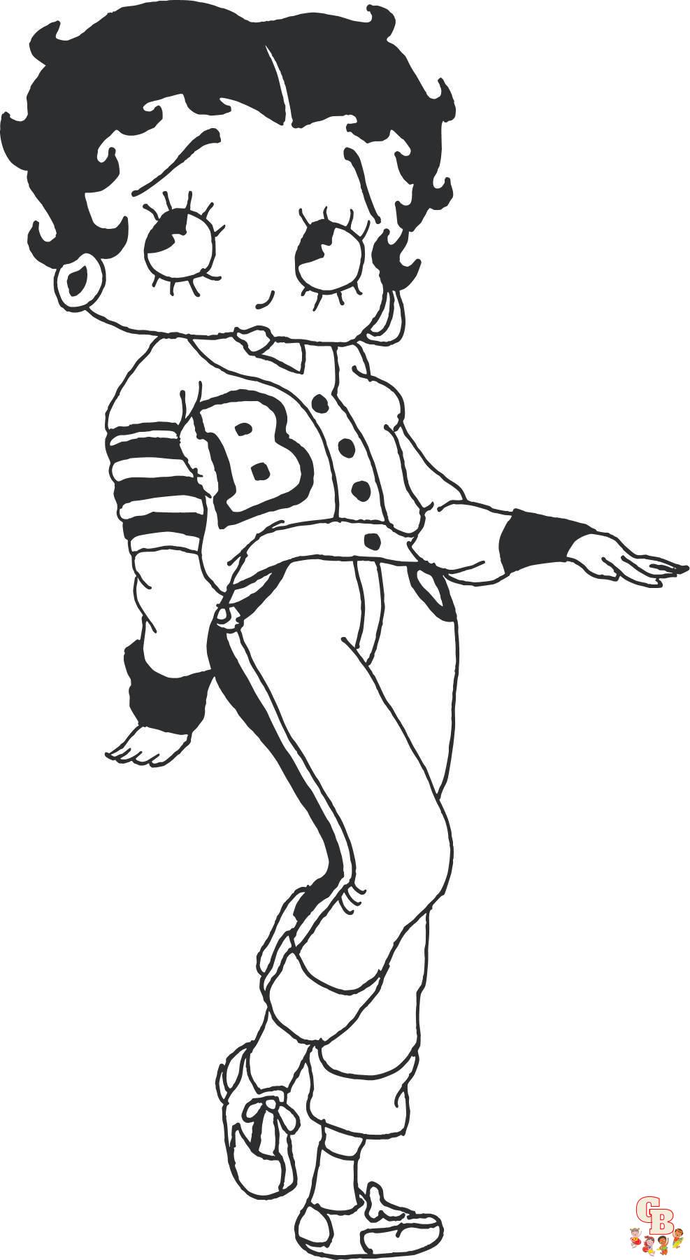 Betty Boop Coloring Pages 2