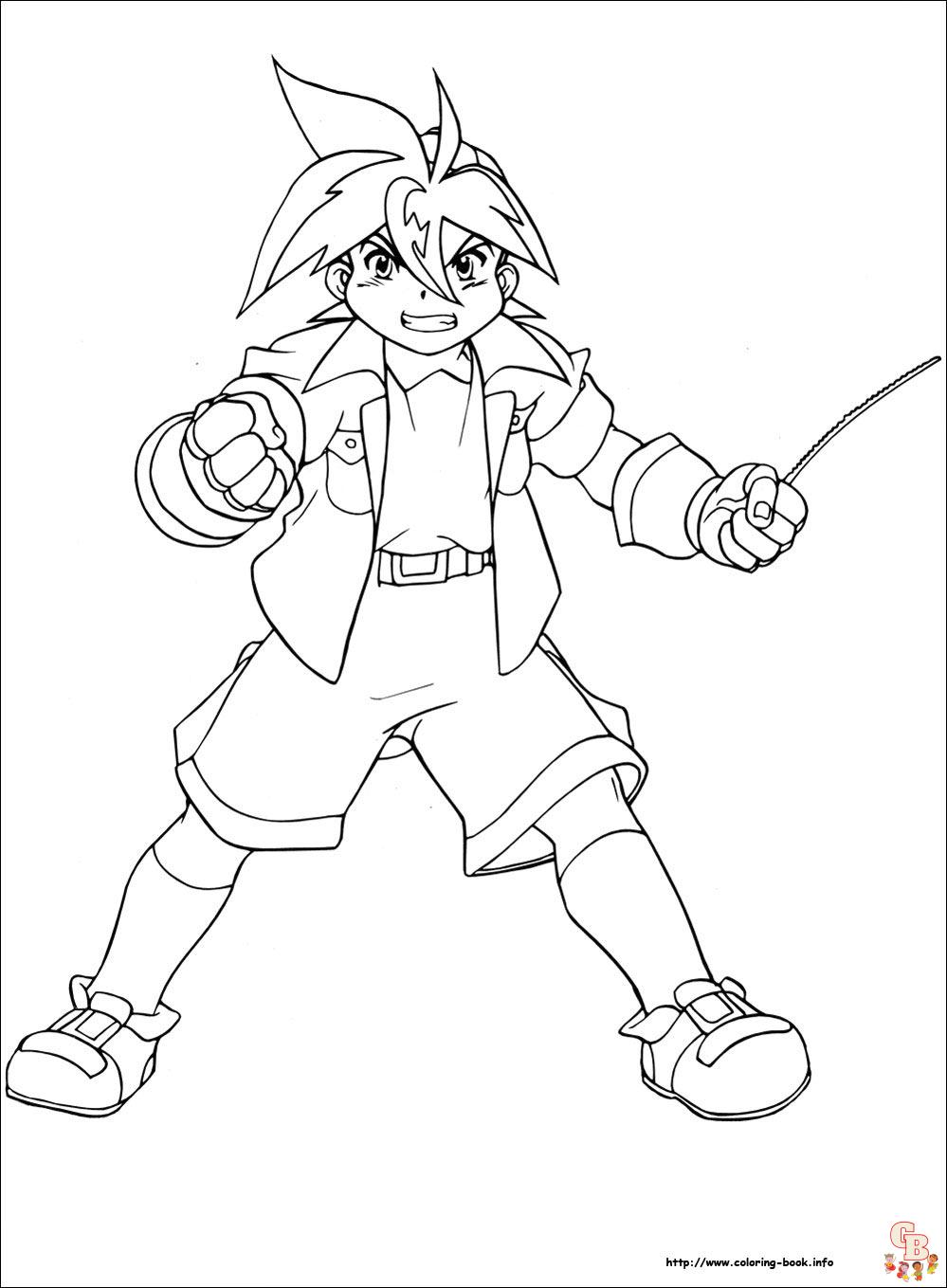 privatliv Monarch Henfald Beyblade Coloring Pages: Free Printable Sheets for Kids