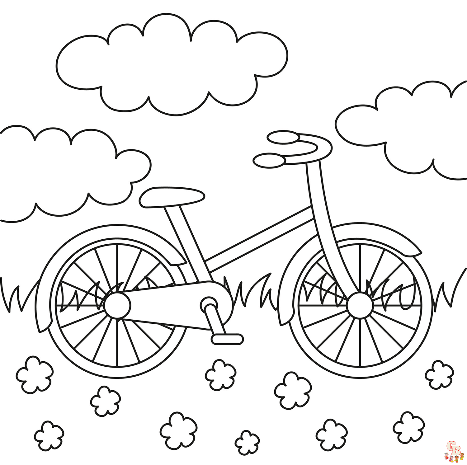 Bike Coloring Pages 1