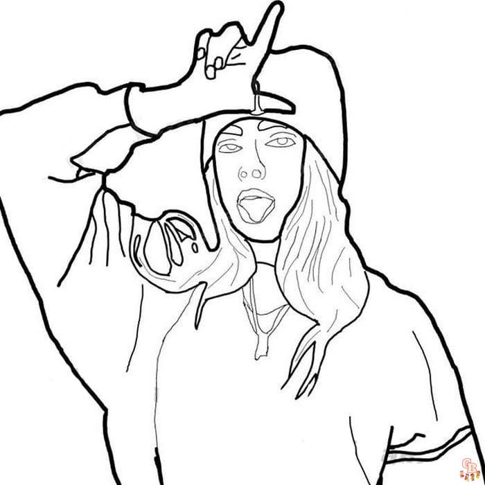 Discover the Best Billie Eilish Coloring Pages for Kids and Adults ...