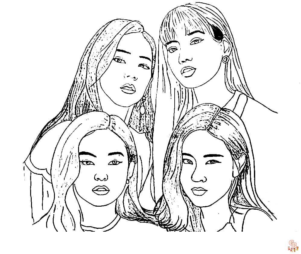 Blackpink Coloring Pages 1